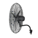 VEVOR sienas ventilators 760 mm, pie sienas stiprināms pakarināms ventilators ar oscilāciju un miglošanu, IP44 aizsardzības klase, 3 ātrumi, jaudīga gaisa plūsma, mehāniska vadība, liels gaisa plūsmas attālums, garāžai, darbnīcai un sporta zālei