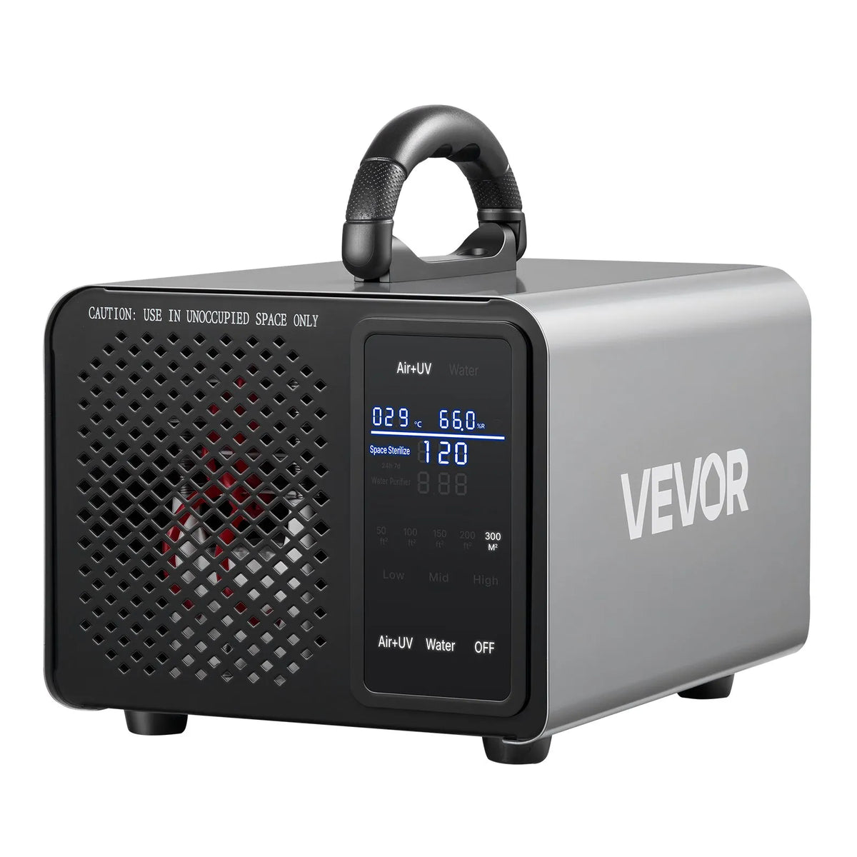 VEVOR Ozone Generator 36,000 mg/h, Commercial Ozone Machine with 15s Delayed Start, Zone-Based Timer and LCD Touch Screen, Industrial Odour Neutraliser for Cars, Smoke and Home, up to 300 m²
