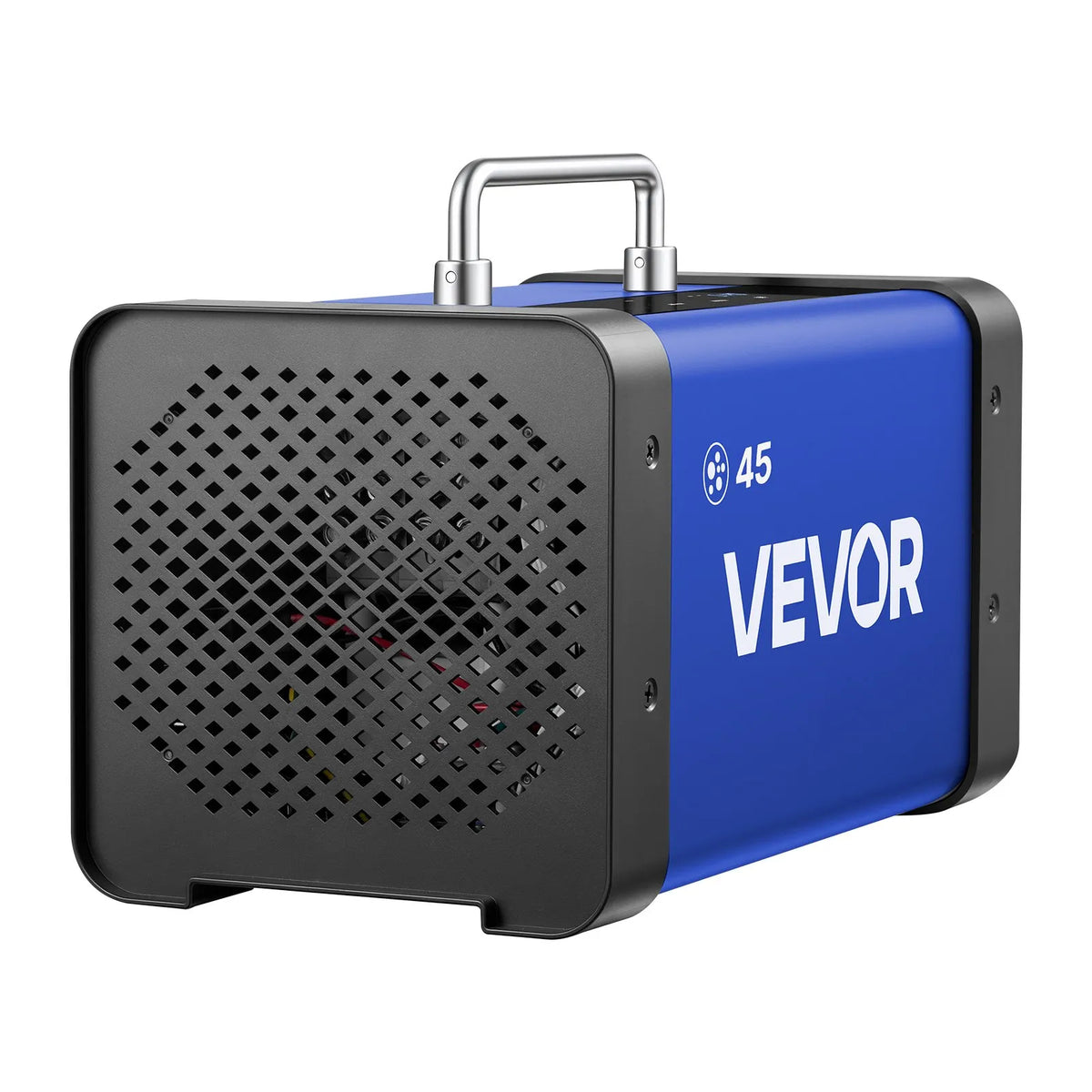 VEVOR Ozone Generator 45,000 mg/h, Commercial Ozone Machine with 15s Delayed Start, Dual Outlet Water Mode and LCD Touch Screen, Industrial Odour Neutraliser for Cars, Smoke and Home, up to 350 m²