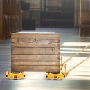 VEVOR mašīnu pārvietošanas platformu komplekts 11999,8 kg ar oglekļa tērauda riteņiem un 360° rotējošu neslīdošu balstu, industriālai lietošanai noliktavā un rūpnīcā - ZEMLETES.LV