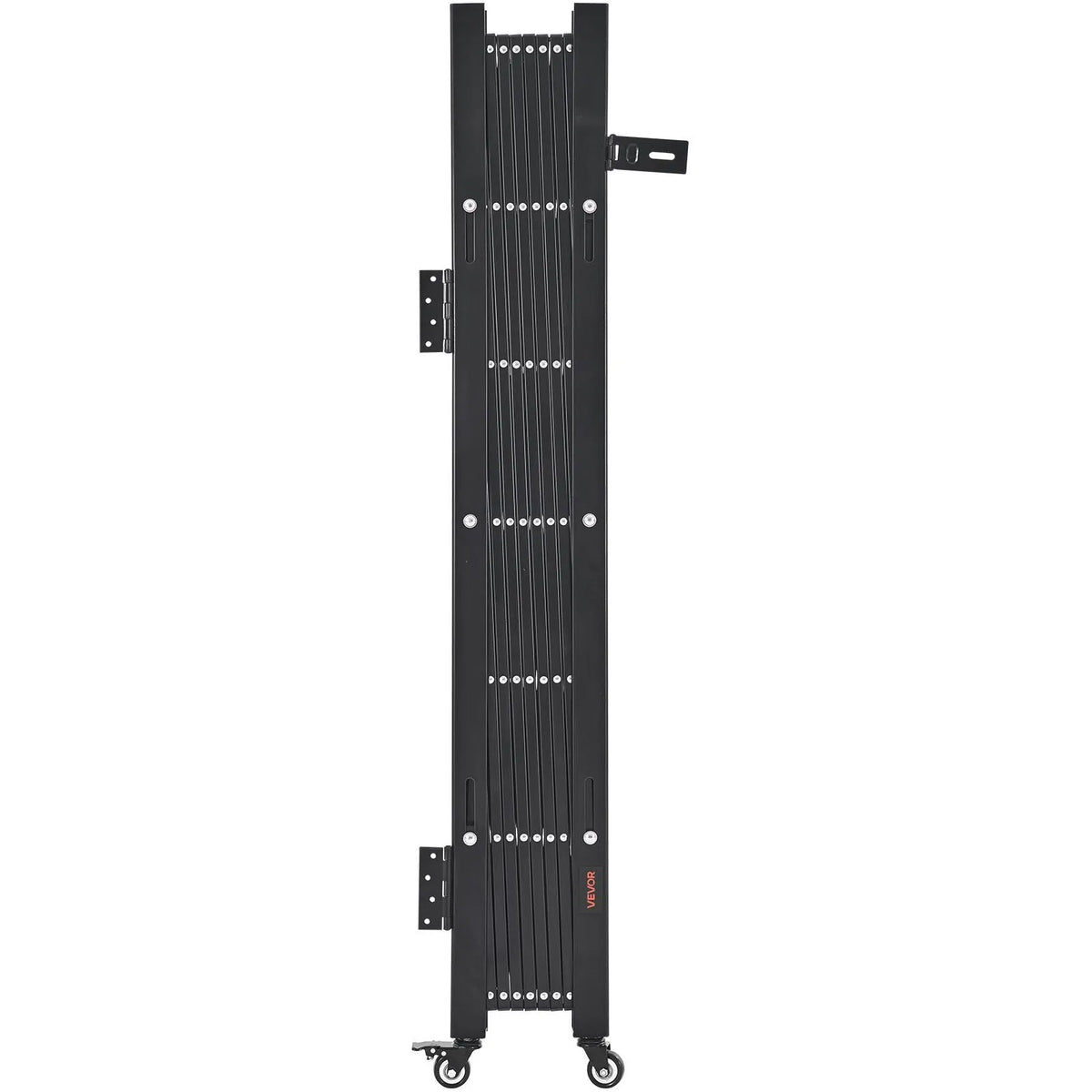 VEVOR vienas sekcijas salokāmie drošības vārti 190 × 131 cm, tērauda akordeona tipa paplašināmi drošības vārti ar 360° rotējošiem ritentiņiem un slēdzamu mehānismu - ZEMLETES.LV