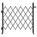 VEVOR vienas sekcijas salokāmie drošības vārti 110 × 131 cm, tērauda akordeona tipa paplašināmi drošības vārti ar 360° rotējošiem ritentiņiem un slēdzamu mehānismu - ZEMLETES.LV