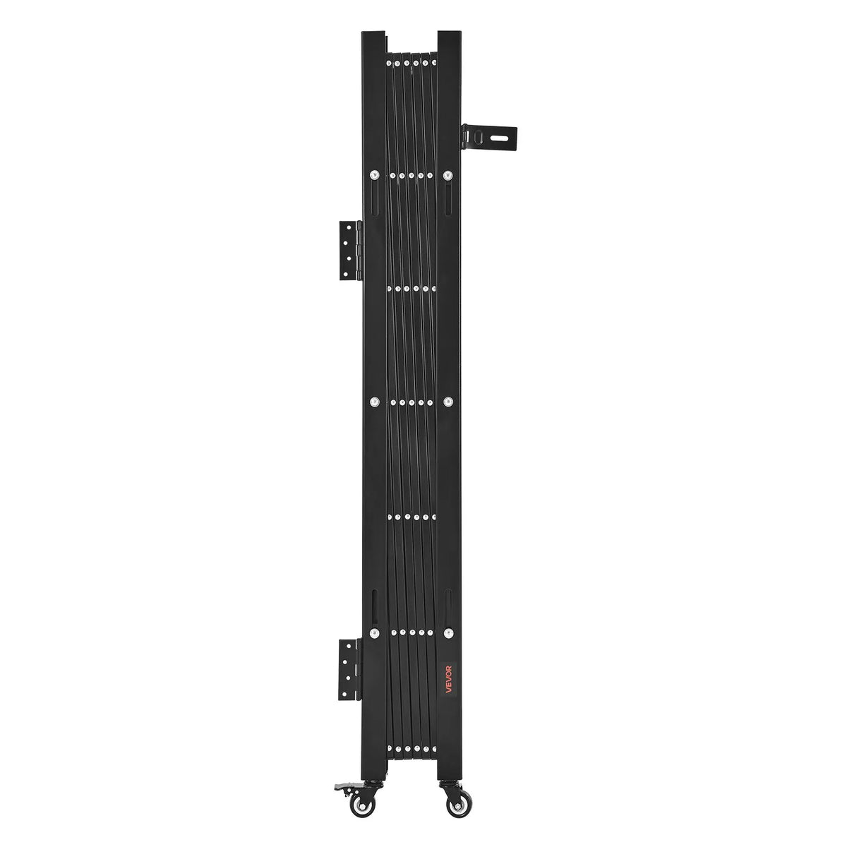 VEVOR vienas sekcijas salokāmie drošības vārti 170 × 131 cm, tērauda akordeona tipa paplašināmi drošības vārti ar 360° rotējošiem ritentiņiem un slēdzamu mehānismu - ZEMLETES.LV