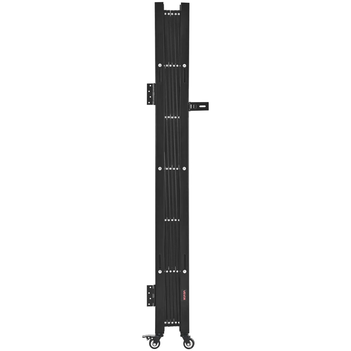 VEVOR vienas sekcijas salokāmie drošības vārti 180 × 161 cm, tērauda akordeona tipa paplašināmi drošības vārti ar 360° rotējošiem ritentiņiem un slēdzamu mehānismu - ZEMLETES.LV