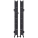 VEVOR dubultie salokāmie drošības vārti 330 × 160,5 cm, tērauda akordeona tipa paplašināmi drošības vārti ar 360° rotējošiem ritentiņiem un slēdzamu mehānismu - ZEMLETES.LV