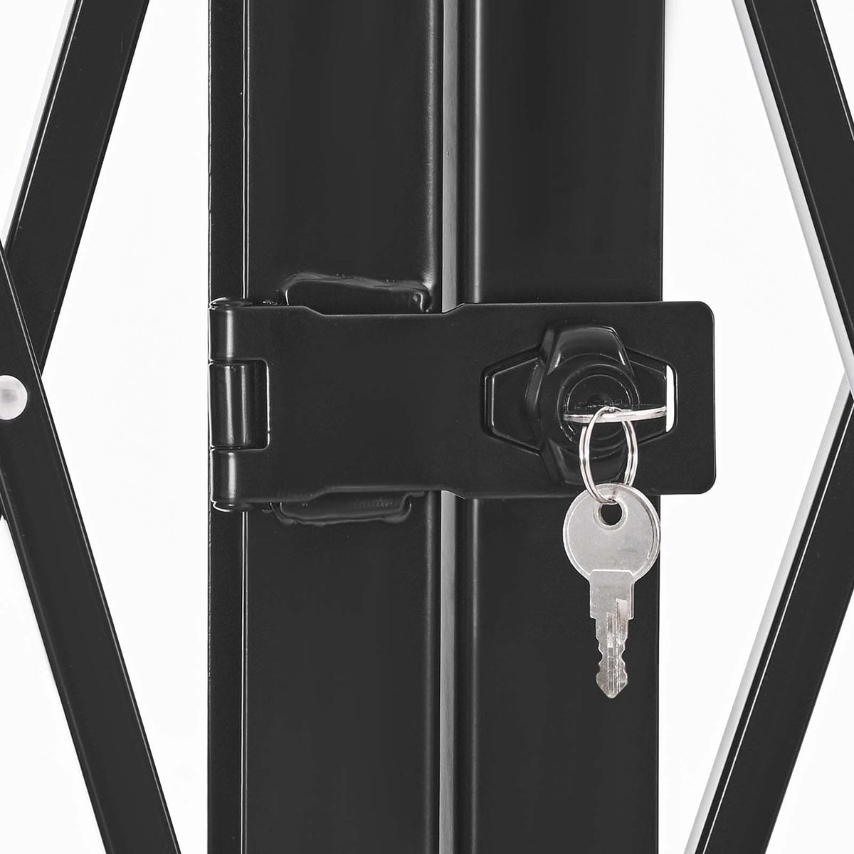 VEVOR dubultie salokāmie drošības vārti 330 × 160,5 cm, tērauda akordeona tipa paplašināmi drošības vārti ar 360° rotējošiem ritentiņiem un slēdzamu mehānismu - ZEMLETES.LV