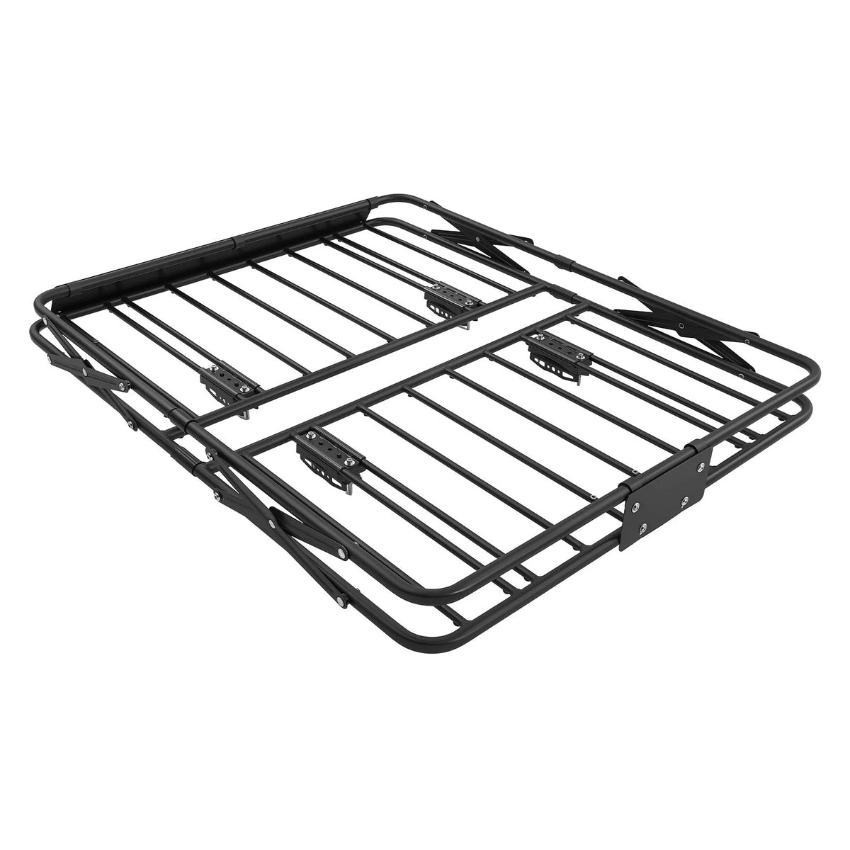 VEVOR jumta bagāžas grozs 1168 × 914 × 102 mm, salokāms smagas slodzes jumta bagāžas turētājs, kravnesība 90,72 kg, visiem laikapstākļiem piemērots, viegli uzstādāms, universāls SUV un kravas automašīnām