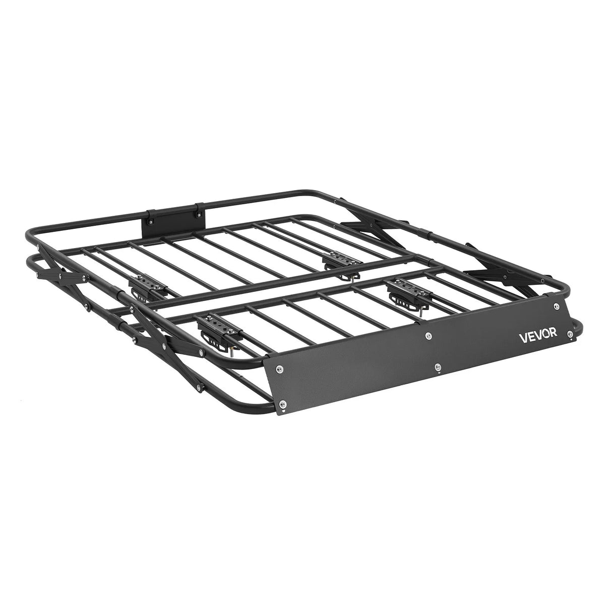VEVOR jumta bagāžas grozs 1168 × 914 × 102 mm, salokāms smagas slodzes jumta bagāžas turētājs, kravnesība 90,72 kg, visiem laikapstākļiem piemērots, viegli uzstādāms, universāls SUV un kravas automašīnām