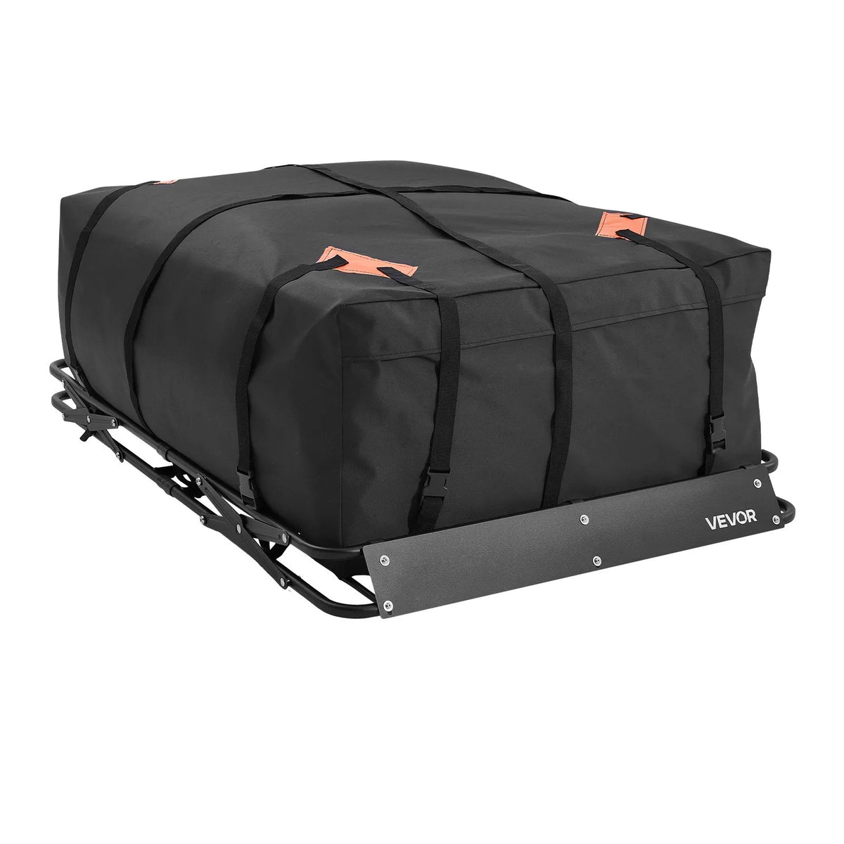 VEVOR Roof Cargo Basket 1295 × 914 × 102 mm, Foldable Heavy-Duty Roof Rack Carrier, 90.72 kg Load Capacity, All-Weather, Easy Installation, Universal for SUVs and Trucks