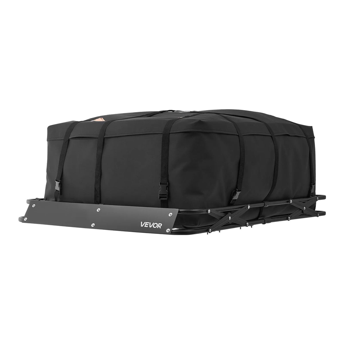 VEVOR Roof Cargo Basket 1295 × 914 × 102 mm, Foldable Heavy-Duty Roof Rack Carrier, 90.72 kg Load Capacity, All-Weather, Easy Installation, Universal for SUVs and Trucks