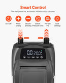 VEVOR SUP dēļa sūknis 20 PSI ar divpakāpju piepūšanu un iztukšošanu, automātisku izslēgšanos un 12 V DC auto pieslēgumu piepūšamiem dēļiem, teltīm un matračiem - ZEMLETES.LV