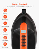 VEVOR SUP dēļa sūknis 20 PSI ar 70 l/min piepūšanas ātrumu, automātisku izslēgšanos un 12 V DC auto pieslēgumu piepūšamiem dēļiem, teltīm un matračiem - ZEMLETES.LV