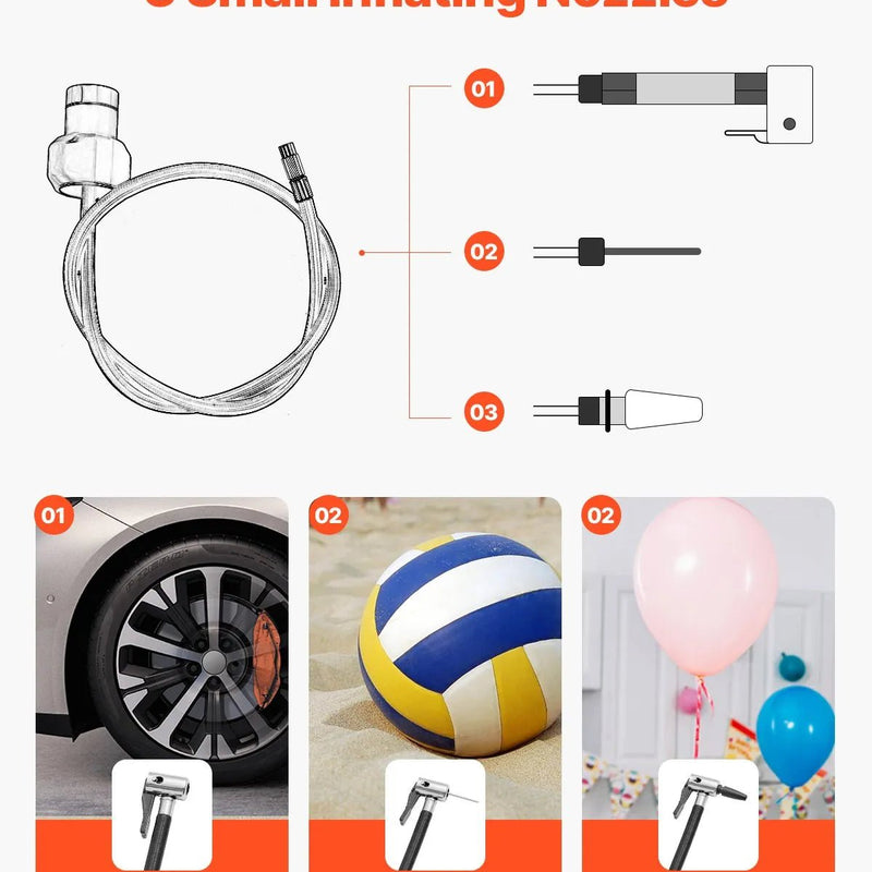 VEVOR SUP dēļa sūknis 40 PSI ar divpakāpju piepūšanu un iztukšošanu, automātisku izslēgšanos un 12 V DC auto pieslēgumu piepūšamiem dēļiem, teltīm un matračiem - ZEMLETES.LV