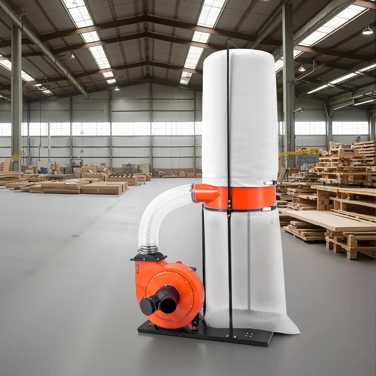 VEVOR tolmuimur 1100 CFM, 1,5 hj, tsüklonsüsteem 2,5 µm 132,5 l tolmukotiga