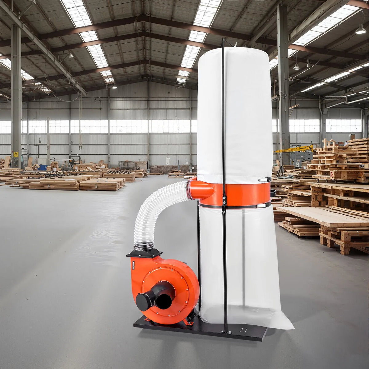 VEVOR Dust Collector 1200 CFM, 2 HP, Cyclone System 2.5 µm with 132.5 l Dust Bag