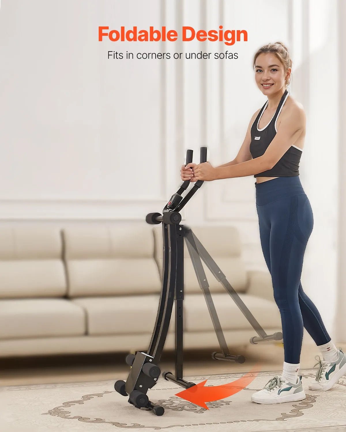 VEVOR vēdera preses trenažieris, core un vēdera muskuļu trenažieris, salokāms un regulējams fitnesa aprīkojums, 200 kg nestspēja, mājas sporta zālei - ZEMLETES.LV