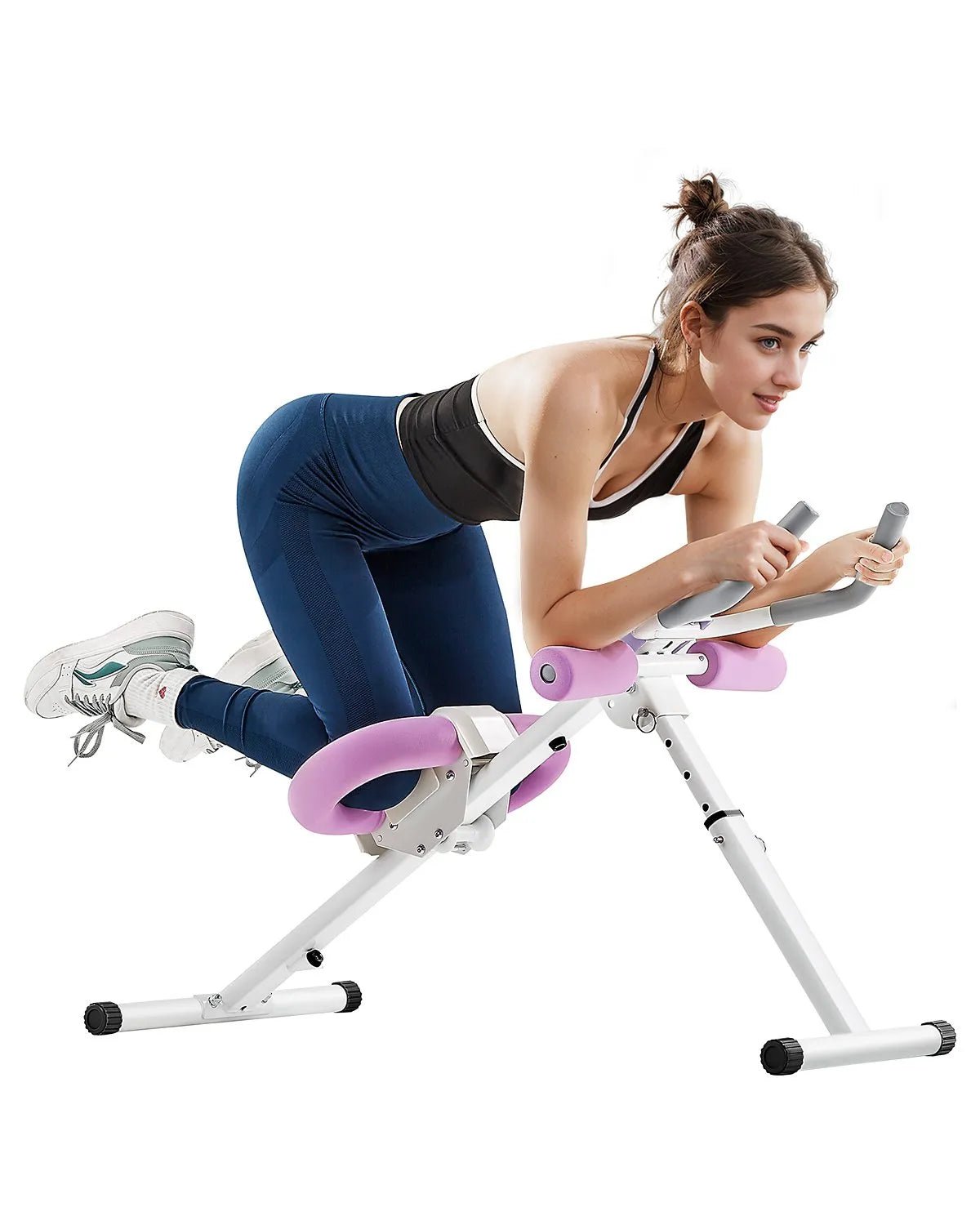 VEVOR vēdera preses trenažieris, core un vēdera muskuļu trenažieris, salokāms un regulējams fitnesa aprīkojums, 150 kg nestspēja, mājas sporta zālei - ZEMLETES.LV