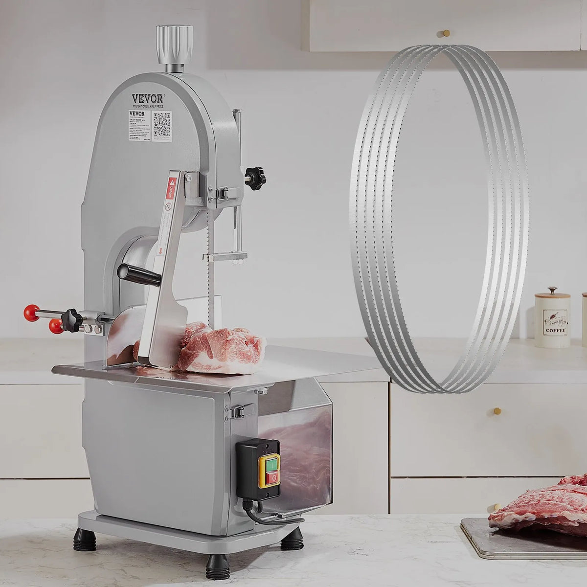 VEVOR lentzāģa asmens gaļas un kaulu griešanai 1650 mm - ZEMLETES.LV