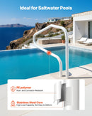 VEVOR baseina margas 122 × 81,3 cm, pastiprinātas nerūsējošā tērauda peldbaseina margas ar nestspēju līdz 100 kg, bezšuvju metinājums, iegremdēta vai ar pamatplāksni montējama konstrukcija lietošanai pie baseina, akvaparkos un spa centros