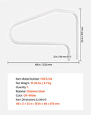 VEVOR baseina margas 122 × 81,3 cm, pastiprinātas nerūsējošā tērauda peldbaseina margas ar nestspēju līdz 100 kg, bezšuvju metinājums, iegremdēta vai ar pamatplāksni montējama konstrukcija lietošanai pie baseina, akvaparkos un spa centros