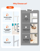 VEVOR baseina margas 137,1 × 81,3 cm, pastiprinātas nerūsējošā tērauda peldbaseina margas ar nestspēju līdz 100 kg, bezšuvju metinājums, iegremdēta vai ar pamatplāksni montējama konstrukcija lietošanai pie baseina, akvaparkos un spa centros