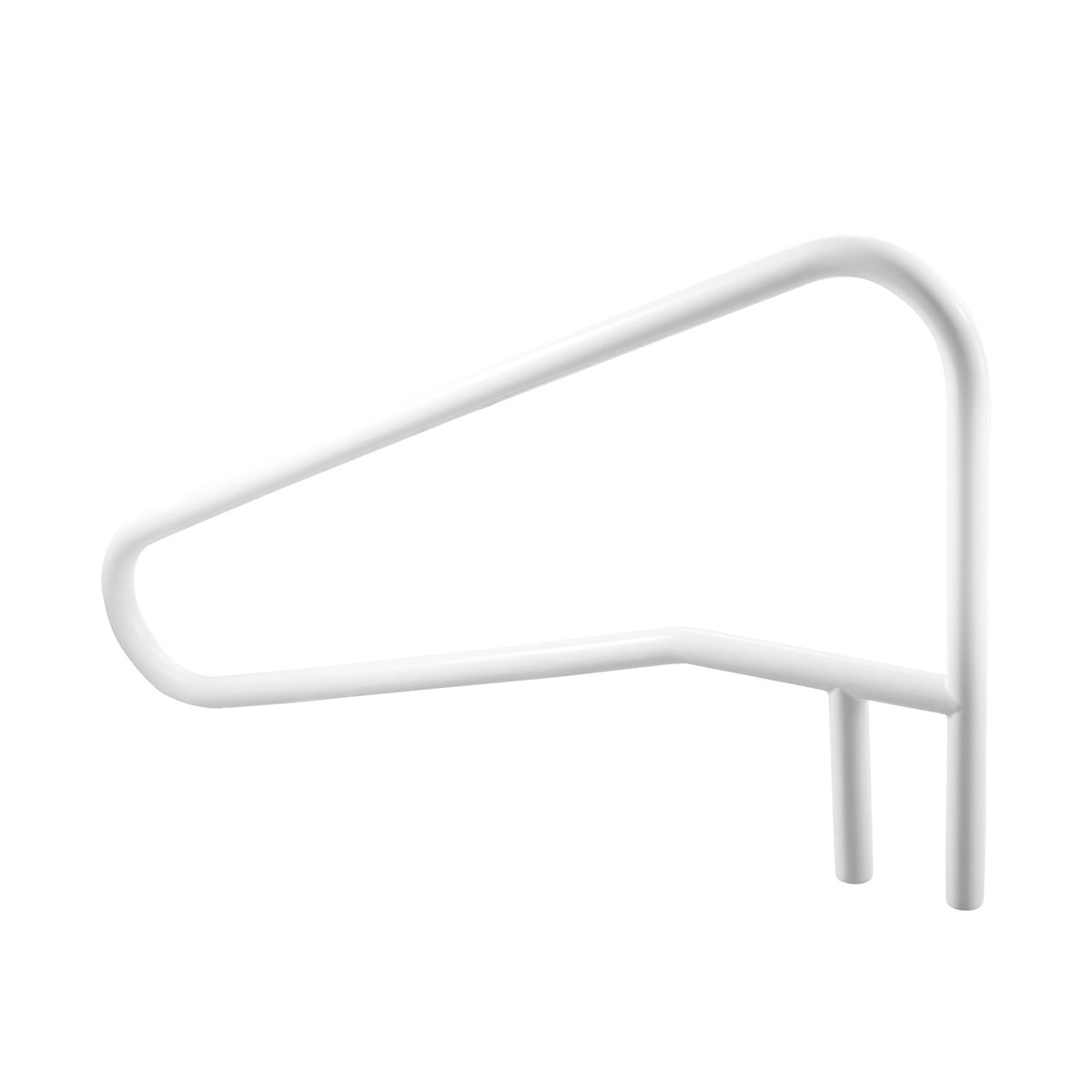 VEVOR Pool Handrails 137.1 × 81.3 cm, Reinforced Stainless Steel Pool Handrails with 100 kg Load Capacity, Seamless Welding, Recessed or Base Plate Mounted Construction for Pool, Water Park and Spa Use