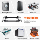 VEVOR mobilā pamatne, kravnesība 680 kg, regulējams izmērs 508 × 622 līdz 711 × 851 mm, universāla pārvietojama pamatne ar 4 grozāmiem riteņiem, piemērota kokapstrādes iekārtām un elektroinstrumentiem - ZEMLETES.LV