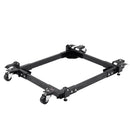 VEVOR mobilā pamatne, kravnesība 680 kg, regulējams izmērs 508 × 622 līdz 711 × 851 mm, universāla pārvietojama pamatne ar 4 grozāmiem riteņiem, piemērota kokapstrādes iekārtām un elektroinstrumentiem - ZEMLETES.LV
