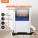 VEVOR mobilā pamatne, kravnesība 680 kg, regulējams izmērs 457 × 610 līdz 673 × 800 mm, universāla pārvietojama pamatne ar grozāmiem riteņiem, piemērota kokapstrādes iekārtām un elektroinstrumentiem - ZEMLETES.LV
