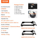 VEVOR mobilā pamatne, kravnesība 680 kg, regulējams izmērs 457 × 610 līdz 673 × 800 mm, universāla pārvietojama pamatne ar grozāmiem riteņiem, piemērota kokapstrādes iekārtām un elektroinstrumentiem - ZEMLETES.LV