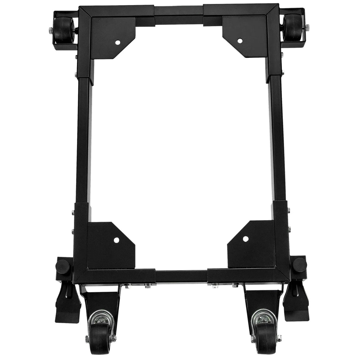 VEVOR mobilā pamatne, kravnesība 680 kg, regulējams izmērs 457 × 610 līdz 673 × 800 mm, universāla pārvietojama pamatne ar grozāmiem riteņiem, piemērota kokapstrādes iekārtām un elektroinstrumentiem - ZEMLETES.LV