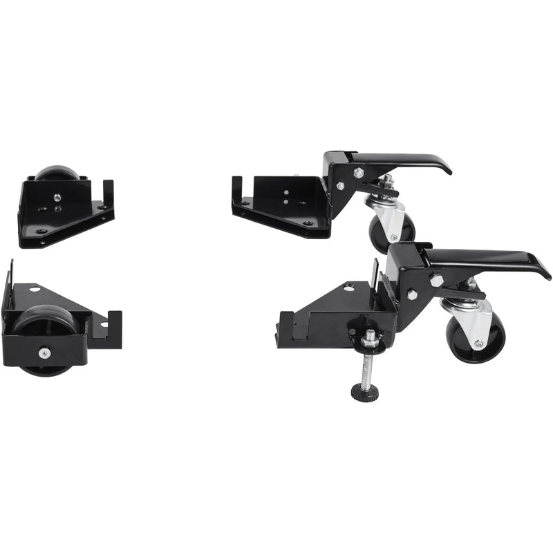 VEVOR mobilā pamatne, kravnesība 181 kg, regulējams izmērs no 241 × 241 mm bez ierobežojuma, universāla pārvietojama pamatne ar grozāmiem riteņiem, piemērota kokapstrādes iekārtām un elektroinstrumentiem - ZEMLETES.LV