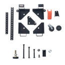 VEVOR mobilā pamatne, kravnesība 227 kg, regulējams izmērs 305 × 305 līdz 914 × 914 mm, universāla pārvietojama pamatne ar grozāmiem riteņiem, piemērota kokapstrādes iekārtām un elektroinstrumentiem - ZEMLETES.LV