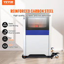 VEVOR mobilā pamatne, kravnesība 295 kg, regulējams izmērs 305 × 305 līdz 914 × 914 mm, universāla pārvietojama pamatne ar grozāmiem riteņiem, piemērota kokapstrādes iekārtām un elektroinstrumentiem - ZEMLETES.LV