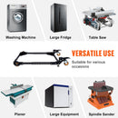 VEVOR mobilā pamatne, kravnesība 295 kg, regulējams izmērs 305 × 305 līdz 914 × 914 mm, universāla pārvietojama pamatne ar grozāmiem riteņiem, piemērota kokapstrādes iekārtām un elektroinstrumentiem - ZEMLETES.LV