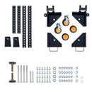 VEVOR mobilā pamatne, kravnesība 295 kg, regulējams izmērs 305 × 305 līdz 914 × 914 mm, universāla pārvietojama pamatne ar grozāmiem riteņiem, piemērota kokapstrādes iekārtām un elektroinstrumentiem - ZEMLETES.LV