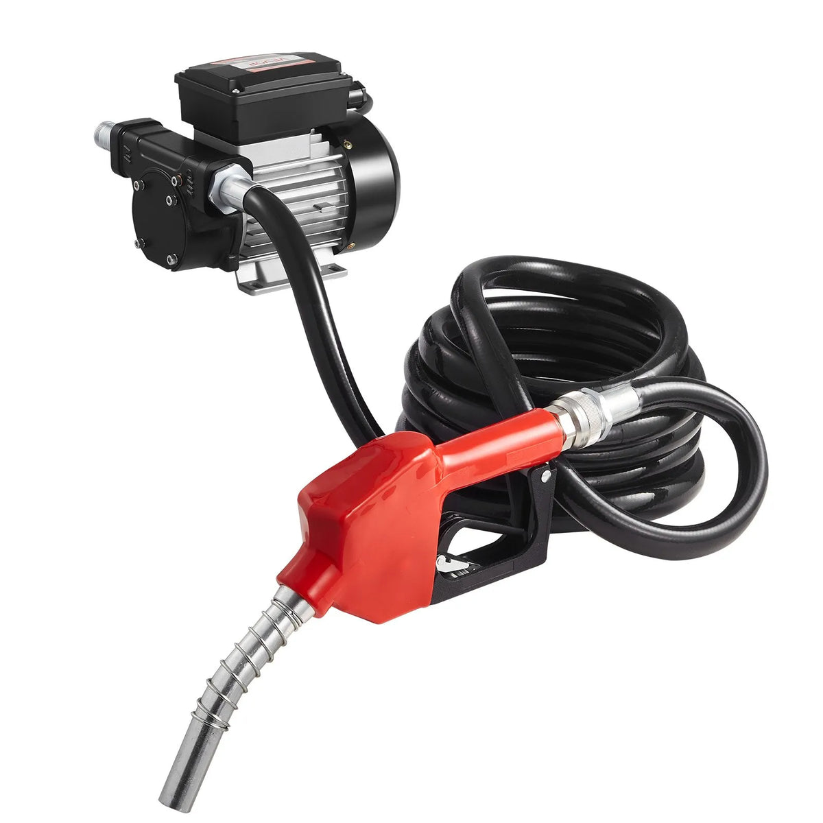 VEVOR degvielas pārsūknēšanas sūknis 230 V, 60 L/min, AC elektriskais eļļas sūknis dīzeļdegvielai, petrolejai un biodīzeļdegvielai, ar automātisku degvielas pistoli un 2 šļūtenēm, maks. pacelšana 13,7 m, piemērots transportlīdzekļiem un būvlaukumiem - ZEMLETES.LV