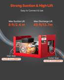 VEVOR degvielas pārsūknēšanas sūknis 230 V, 60 L/min, AC elektriskais eļļas sūknis dīzeļdegvielai, petrolejai, biodīzeļdegvielai ar skaitītāju, automātisku degvielas pistoli, 2 šļūtenēm, pacelšana līdz 13,7 m, piemērots transportlīdzekļiem un būvlaukumiem