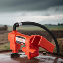 VEVOR degvielas pārsūknēšanas sūknis 230 V 57 l/min ar automātisku degvielas pistoli un izplūdes šļūteni benzīnam, dīzeļdegvielai, petrolejai, biodīzeļdegvielai un etanola maisījumiem