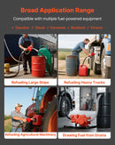 VEVOR degvielas pārsūknēšanas sūknis 230 V, 76 l/min, maiņstrāvas elektriskais eļļas pārsūknēšanas sūknis ar skaitītāju, automātisku uzpildes pistoli, izplūdes šļūteni, augstas plūsmas modelis benzīnam, dīzeļdegvielai, petrolejai, biodīzeļdegvielai