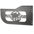 VEVOR cauruļveida pusdurvis Jeep Wrangler JL un Gladiator JT, 4 durvju modelim, Soldier stila bezceļu priekšējās un aizmugurējās durvis ar DOT sertificētiem sānskata spoguļiem un gumijas aizsargiem,2018–2026 Jeep Wrangler JL un 2020–2026 Jeep Gladiator JT