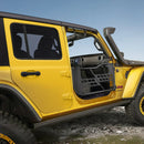 VEVOR cauruļveida durvis Jeep Wrangler JK, 2 durvju modelim, medību stila tērauda durvis ar pastiprinātām eņģēm un oriģinālā tipa slēdzeni, ar gumijas aizsargiem, piemērotas 2007–2018 Jeep Wrangler JK