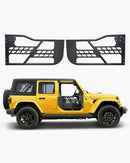 VEVOR cauruļveida durvis Jeep Wrangler JK, 2 durvju modelim, medību stila tērauda durvis ar pastiprinātām eņģēm un oriģinālā tipa slēdzeni, ar gumijas aizsargiem, piemērotas 2007–2018 Jeep Wrangler JK