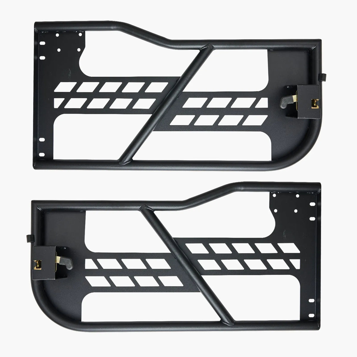 VEVOR torukujulised uksed Jeep Wrangler JK-le, 2-ukselisele mudelile, jahistilis terasest uksed tugevdatud hingedega ja originaaltüüpi lukuga, kummist kaitsmetega, sobivad 2007–2018 Jeep Wrangler JK-le