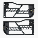 VEVOR cauruļveida durvis Jeep Wrangler JK, 2 durvju modelim, medību stila tērauda durvis ar pastiprinātām eņģēm un oriģinālā tipa slēdzeni, ar gumijas aizsargiem, piemērotas 2007–2018 Jeep Wrangler JK