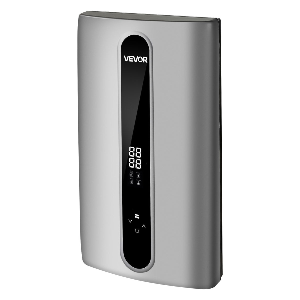 VEVOR elektriskais caurplūdes ūdens sildītājs 24 kW, 3 fāzes, regulējama jauda 18/21/24 kW, LED skārienvadība, temperatūra 30–55 °C