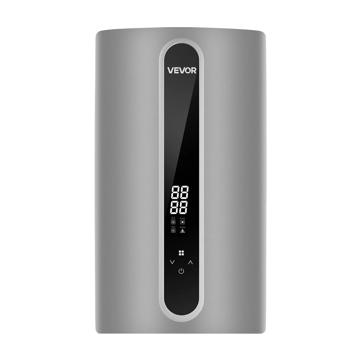 VEVOR elektriskais caurplūdes ūdens sildītājs 24 kW, 3 fāzes, regulējama jauda 18/21/24 kW, LED skārienvadība, temperatūra 30–55 °C