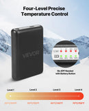 VEVOR KEC-6000 apsildāmās zeķes ar 6000 mAh akumulatoriem, 4 sildīšanas līmeņiem un lietotnes vadību