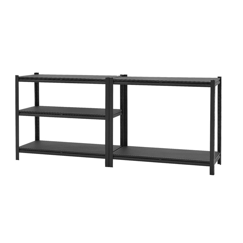 VEVOR lieljaudas 5 līmeņu regulējams metāla uzglabāšanas plaukts, kopējā kravnesība 1360,8 kg, tērauda plauktu sistēma 1030 × 465 × 1813 mm, garāžai, noliktavai, pagrabam un virtuvei