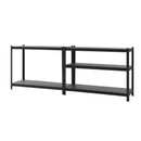 VEVOR lieljaudas metāla uzglabāšanas plaukts, 5 regulējami līmeņi, kopējā kravnesība 1134 kg, tērauda plauktu sistēma 1230 × 465 × 1813 mm, garāžai, noliktavai, pagrabam, darbnīcai un virtuvei, melns.
